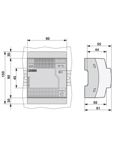 Sursa de alimentare pe șină DIN 2