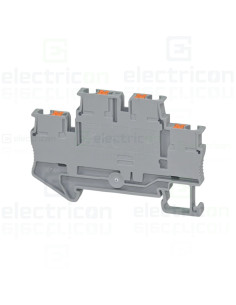 Clema șir, cu 2 etaje, 4 conexiuni, 0,14 - 2,5 mm², PTTB 2,5, gri, Phoenix Contact, 3210567