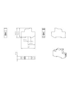 Soclu sigurante fuzibil DC, compatibil sigurante fuzibile CH 10x38, 1000V 20A, negru, Phoenix Contact, 3062142 2