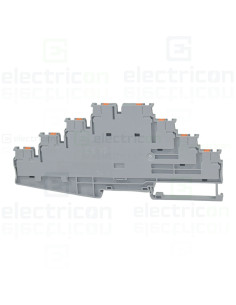 Clema șir, de trecere cu 4 etaje,8 conexiuni, 0,14-4 mm²,gri, PT 2,5-4L, Phoenix Contact, 1334599