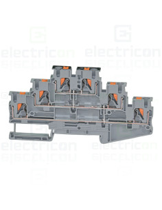 Clema șir, cu 3 etaje, 6 conexiuni, 0,14-4 mm²,gri, PT 2,5-3PV, Phoenix Contact, 3210512 2