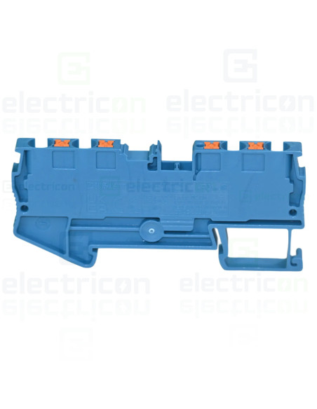 Clema șir, de trecere, 4 conexiuni, 0,2 - 6 mm², PTTB 4-QUATTRO BU, albastru, Phoenix Contact, 3211802
