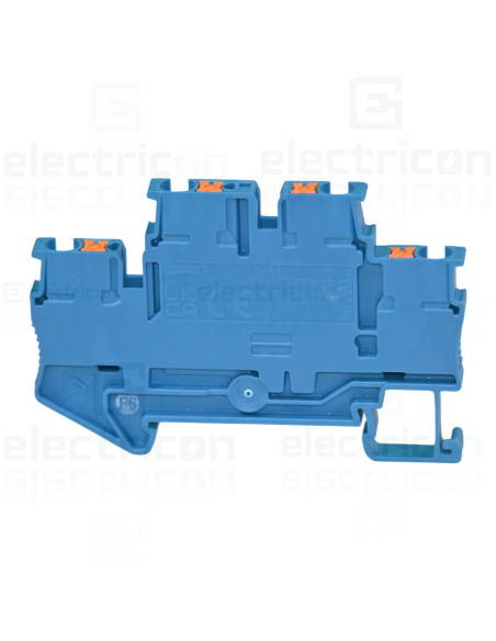 Clema șir, cu 2 etaje, 4 conexiuni, 0,14 - 2,5 mm², PTTB 2,5 BU, albastru, Phoenix Contact, 3210570