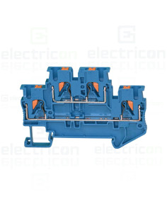 Clema șir, cu 2 etaje, 4 conexiuni, 0,14 - 2,5 mm², PTTB 2,5 BU, albastru, Phoenix Contact, 3210570 2