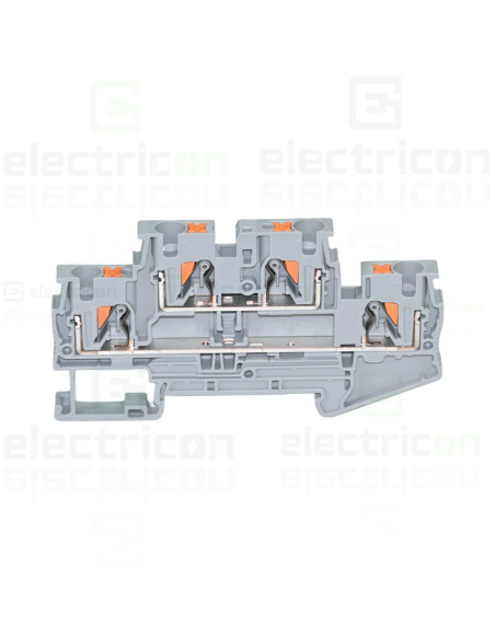 Clema șir, cu 2 etaje, 4 conexiuni, 0,2 - 4 mm²,gri, PTTB 4, gri, Phoenix Contact, 3211786