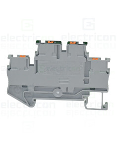 Clema șir, cu 2 etaje, 4 conexiuni, 0,14 - 4 mm²,gri, PTTB 2,5-PV, gri, Phoenix Contact, 3210583