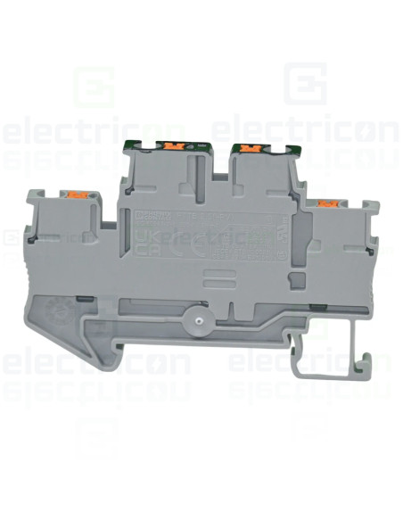 Clema șir, cu 2 etaje, 4 conexiuni, 0,14 - 4 mm²,gri, PTTB 2,5-PV, gri, Phoenix Contact, 3210583