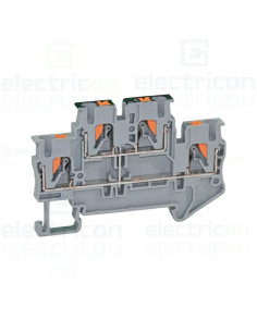 Clema șir, cu 2 etaje, 4 conexiuni, 0,14 - 4 mm²,gri, PTTB 2,5-PV, gri, Phoenix Contact, 3210583 2