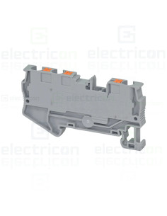 Clema șir, de trecere, 3 conexiuni, 4 mm²,gri, PT 4-TWIN, Phoenix Contact, 3211771