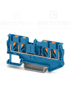 Clema șir, de trecere, 4 conexiuni, 0,14-4 mm²,albastru, PT 2,5-QUATTRO-BU, Phoenix Contact, 3209581