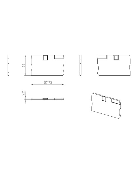 Element terminal pentru clemele șir, seria PT 6, gri, D-PT 6, Phoenix Contact, 3212044