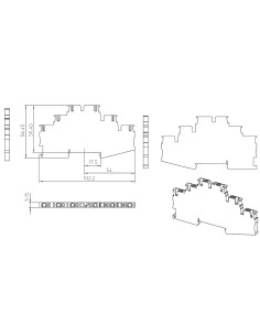 Clema șir, de trecere cu 3 etaje, 6 conexiuni, 0,14-4 mm²,gri, PT 2,5-3L, Phoenix Contact, 3210499 2