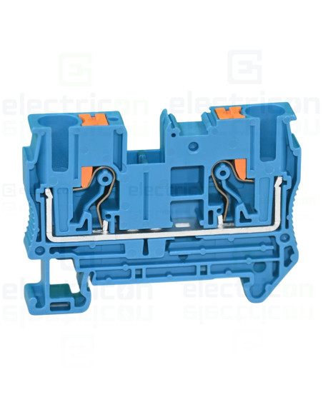 Clemă șir de trecere, 2 conexiuni, 6 mm², PT 6 BU, Phoenix Contact, 3211819