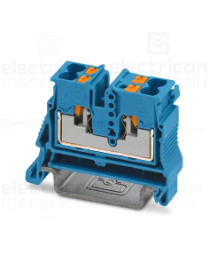 Clemă șir, mini format, 4 conexiuni, 2,5 mm². albastru, Phoenix Contact, 1429439