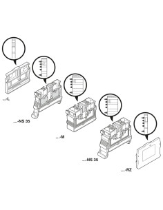 Clemă șir, mini format, 4 conexiuni, 2,5 mm². albastru, Phoenix Contact, 1429439 2