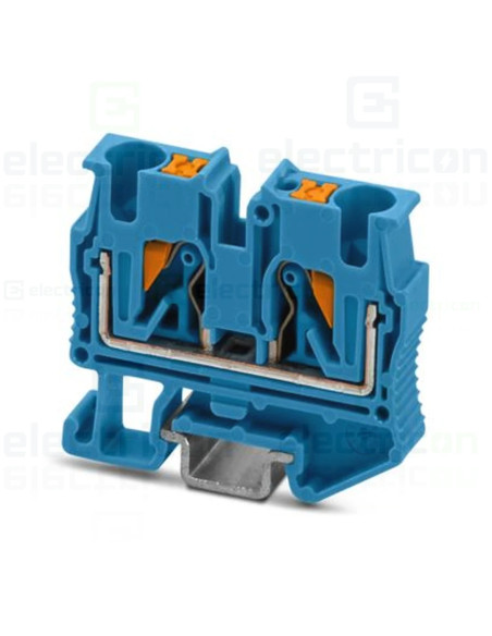 Clemă șir,de trecere,2 conexiuni, 4 mm². albastru, MPT 4 BU, Phoenix Contact, 3249001