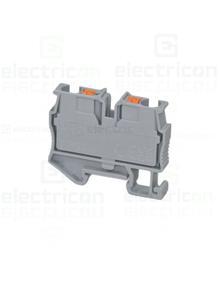 Clemă șir,de trecere,2 conexiuni, 4 mm². gri, MPT 4, Phoenix Contact, 3249000