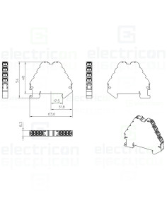 Clemă șir cu 4 etaje, 16 conexiuni, 0,14 - 2,5 mm², verde, PTRV 4/GN, Phoenix Contact, 3270122 2