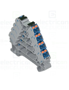 Clemă șir cu 4 etaje, 16 conexiuni, 0,14 - 2,5 mm², albastru, PTRV 4-PV/BU, Phoenix Contact, 3270247