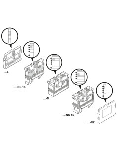 Element terminal pentru clemele șir, seria MPT, pe partea stanga, gri, DP-MPT 2,5 L, Phoenix Contact, 1075386 2