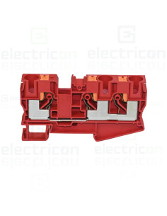 Clema șir, de trecere, 3 conexiuni, 10 mm²,roșu, PT 10 TWIN RD, Phoenix Contact, 1375409 2