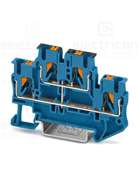 Clema șir, cu 2 etaje, 4 conexiuni, 2,5 mm²,albastru, PTTB 2,5-PV BU, Phoenix Contact, 3000715