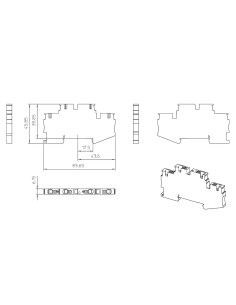 Clema șir, cu 2 etaje, 4 conexiuni, 0,2 - 4 mm², roșu, PTTB 4-RD, Phoenix Contact, 3211791 2