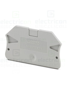 Element terminal pentru clemele șir, seria PTV, gri, DP-PTV 2,5/4, Phoenix Contact, 1088746