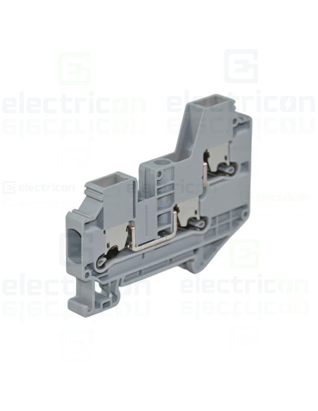 Clema șir, 3 conexiuni, 6 mm²,gri, XTV 6-TWIN, Phoenix Contact, 1329499