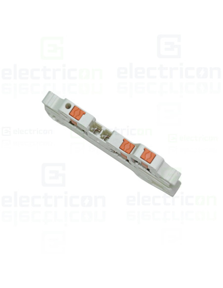 Clemă șir de trecere, 3 conexiuni, 2.5 mm², alb, PTV 2.5 TWIN WH, Phoenix Contact, 1451437