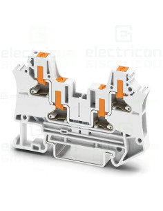 Clemă șir de trecere, 4 conexiuni, 4 mm², alb, PTV 4 QUATTRO WH, Phoenix Contact, 1776222