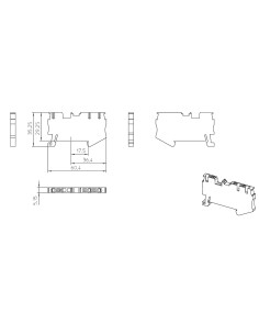 Clema șir, de trecere, 3 conexiuni, 0,14-4 mm²,roșu, PT 2,5-TWIN RD, Phoenix Contact, 3211223 2