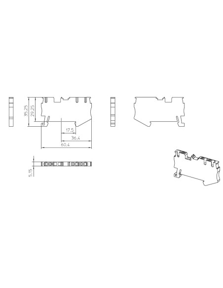 Clema șir, de trecere, 3 conexiuni, 0,14-4 mm²,roșu, PT 2,5-TWIN RD, Phoenix Contact, 3211223