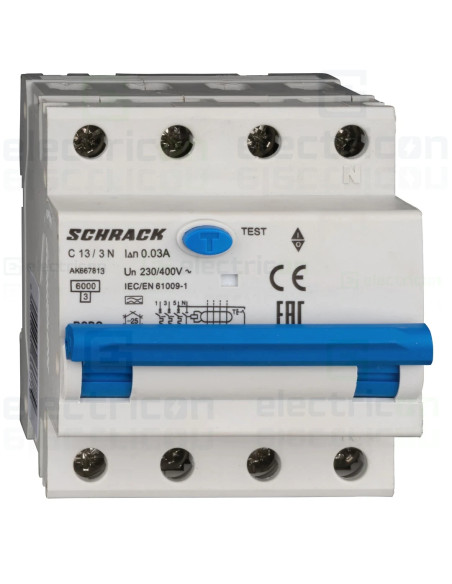 Siguranta RCBO 13A/30mA Schrack - AK667813