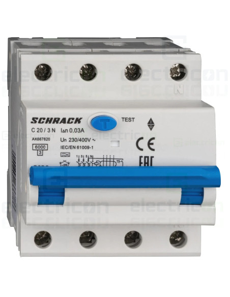 Siguranta RCBO 20A/30mA Schrack - AK667820