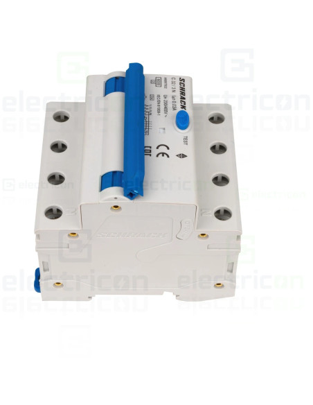 Intrerupator diferential RCBO, 3P+N, 30mA, 6kA, curba C, tip A, 32A, Amparo, Schrack, AK667832