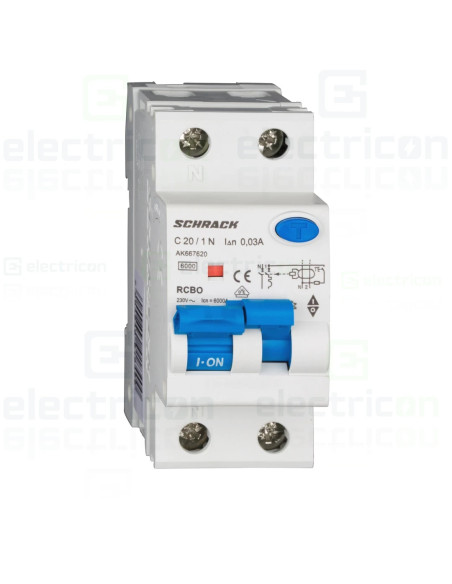Siguranta RCBO 20A/30mA Schrack - AK667620
