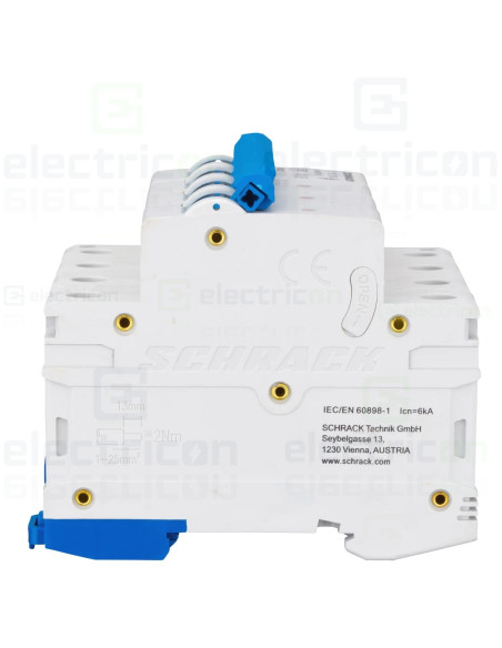 Siguranta automata (disjunctor) , MCB, 3P+N , curba C ,10A, 6kA, Amparo, Schrack, AM617810
