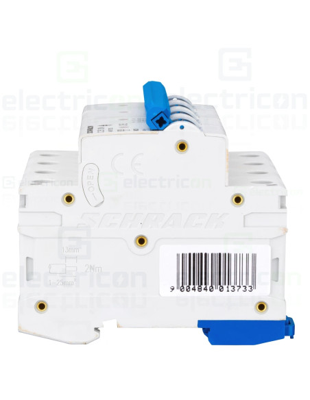 Siguranta automata (disjunctor) , MCB, 3P+N , curba C ,25A, 6kA, curba C, Amparo, Schrack, AM617825