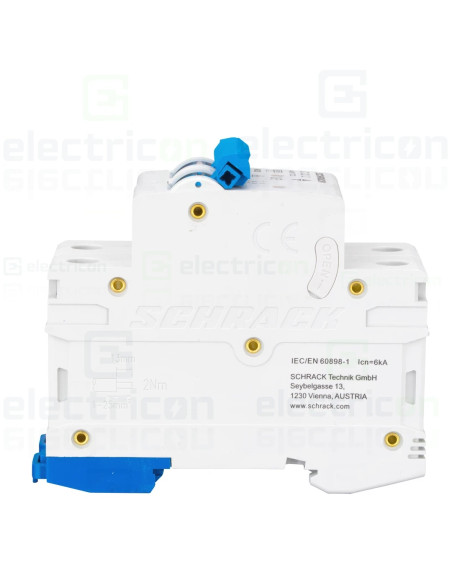 Siguranta automata (disjunctor) , MCB, 2P curba C ,32A, 6kA, Amparo, Schrack, AM617232