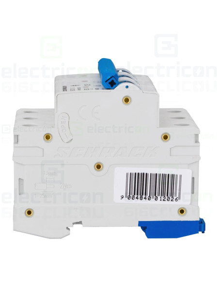 Siguranta automata (disjunctor) , MCB, 3 poli, curba B, 20A, 6kA, curba B, Amparo, Schrack, AM618320