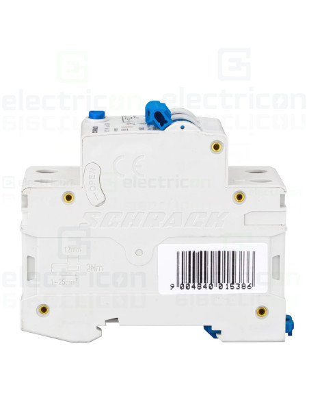 Siguranta diferentiala RCBO, B13, 13A 1P+N, 6kA, 30mA, tip A, AMPARO, Schrack, AK668613