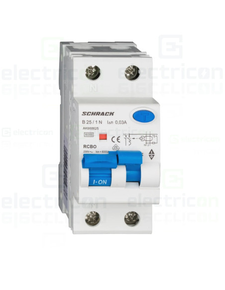 Siguranta RCBO 25A/30mA Schrack - AK668625