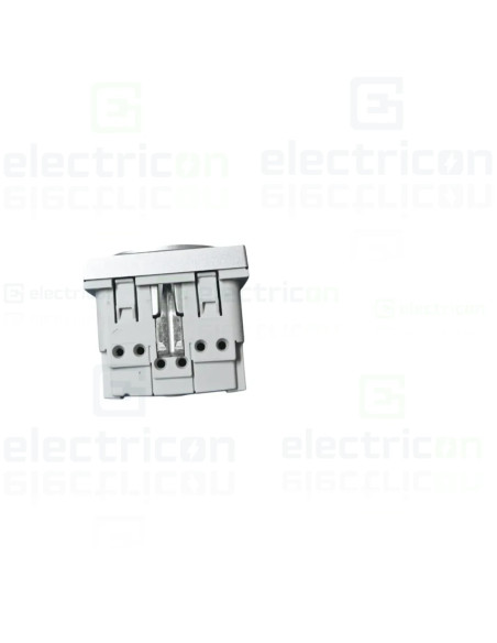 Priza simpla shucko pentru canal cablu, 45mm, 16A, aluminiu, QuickConnect, Gallery, Hager, WXF160T