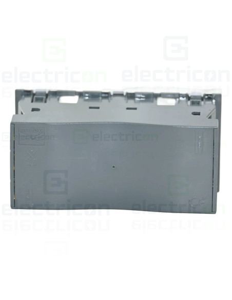 Priza dubla shucko pentru canal cablu, 45mm, 16A, alb, QuickConnect, Gallery, Hager, WXF472B