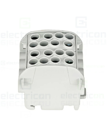 Clema derivatie, 35mm²,Cu-Cu, 4 intrari-4 iesiri, gri, Schrack, IK026212