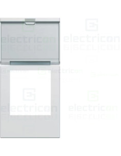 Masca priza date port etichetă, alb, Gallery, Hager, WXD205B