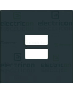 Masca priza USB, negru, Gallery, Hager, WXD112N