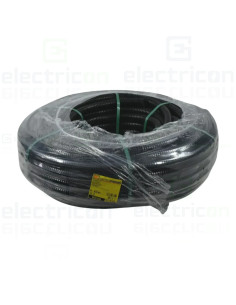 Copex tub protectie flexibil, negru, 25 mm, rola 50 metri, 750 N, Electtrocanali, ECTC1525