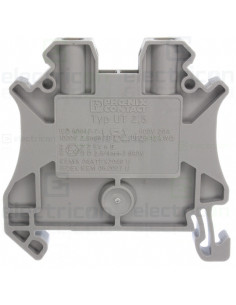 Clema sir, de trecere, 2 conexiuni,  2.5mm², gri, UT 2.5, Phoenix Contact, 3044076